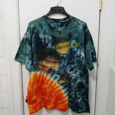 Vintage 90s Solar System Galaxy Tye Dye Tshirt Sz… - image 1