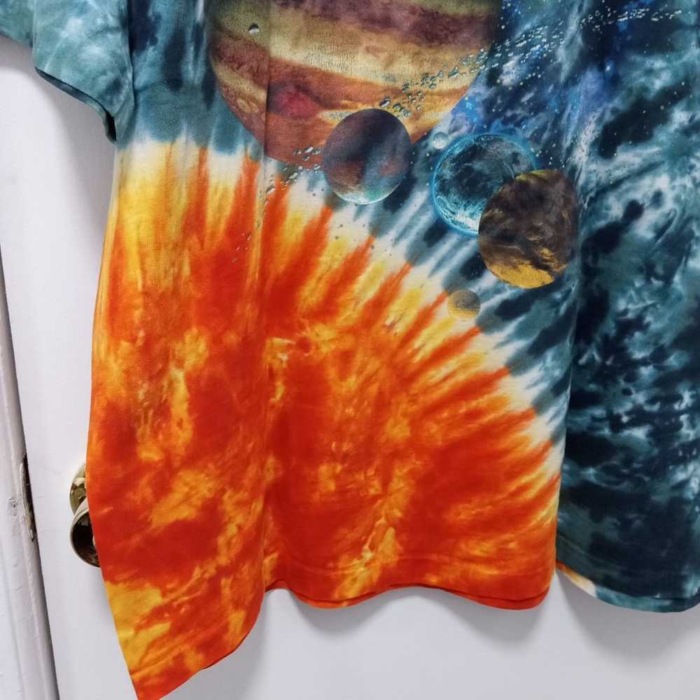 Vintage 90s Solar System Galaxy Tye Dye Tshirt Sz… - image 3