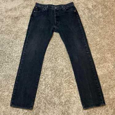 Vintage y2k levi strauss black denim jeans - image 1