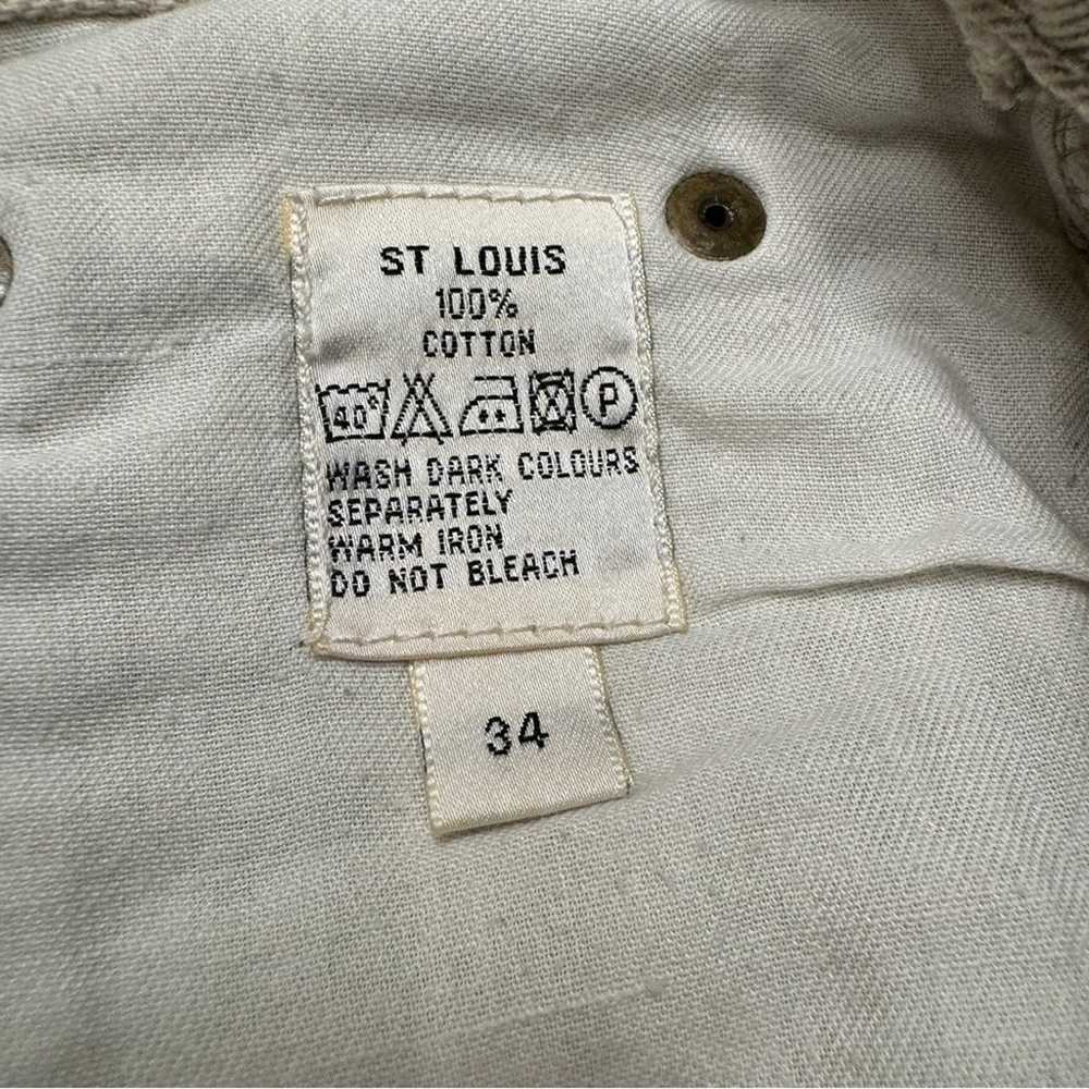 Vintage Thomas Burberry Mid Rise Khaki Denim Jeans - image 8