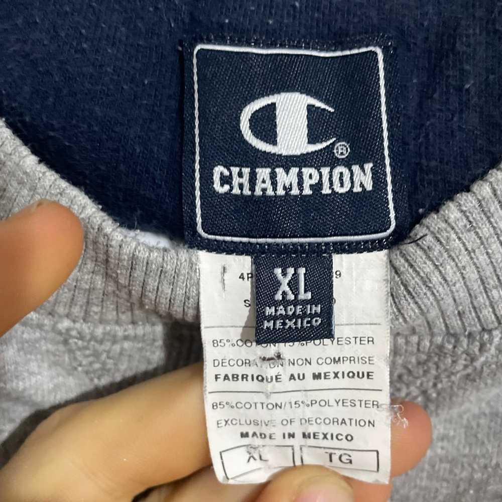 VINTAGE Champion Sweatshirt Mens XL BLANK Embroid… - image 2