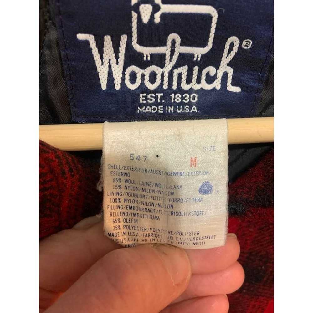 Vintage woolrich buffalo plaid jacket coat  547 s… - image 6
