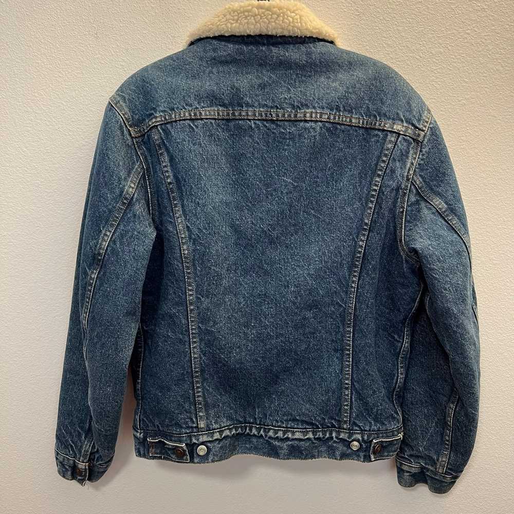 Vintage Levi’s San Francisco Sherpa Lined Blue Je… - image 3