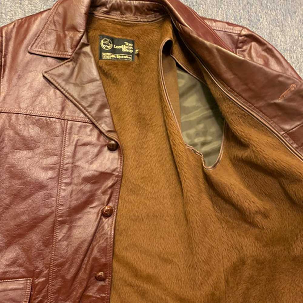 Vintage 70s Sears Leather Shop Leather Jacket - image 4