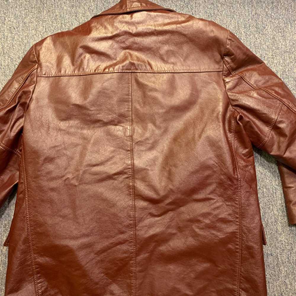 Vintage 70s Sears Leather Shop Leather Jacket - image 7