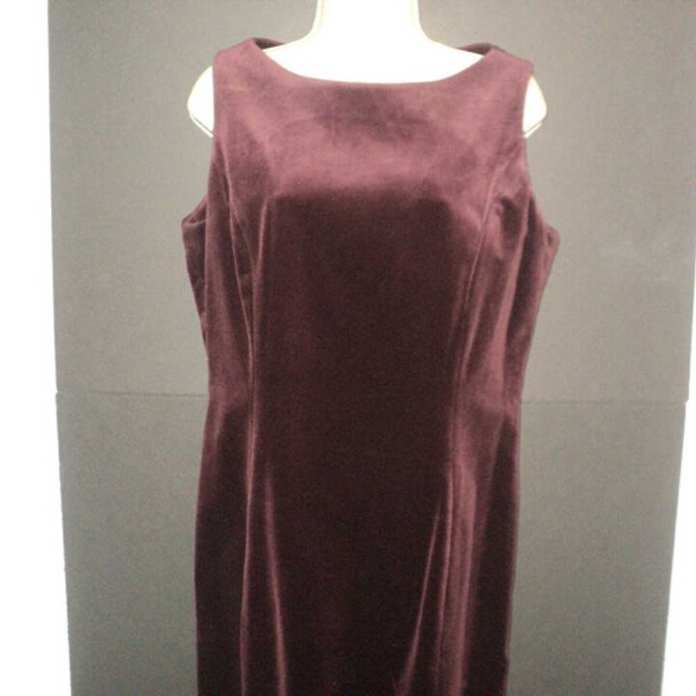 Gap Dress Women's Size 12 Brown Cotton Velvet Sle… - image 2