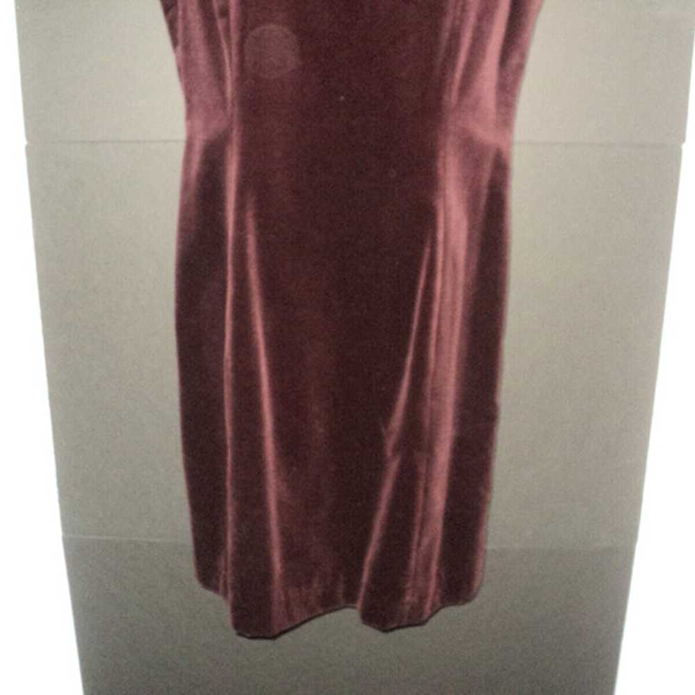 Gap Dress Women's Size 12 Brown Cotton Velvet Sle… - image 3
