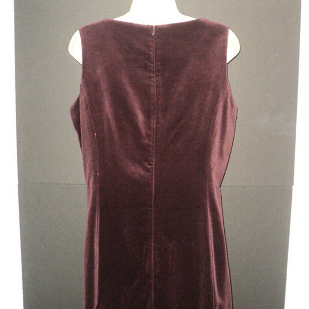 Gap Dress Women's Size 12 Brown Cotton Velvet Sle… - image 4