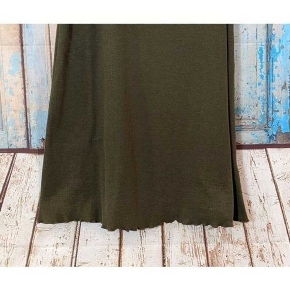 Abound Womens Size Medium Olive Scoop Neck Spaghe… - image 4