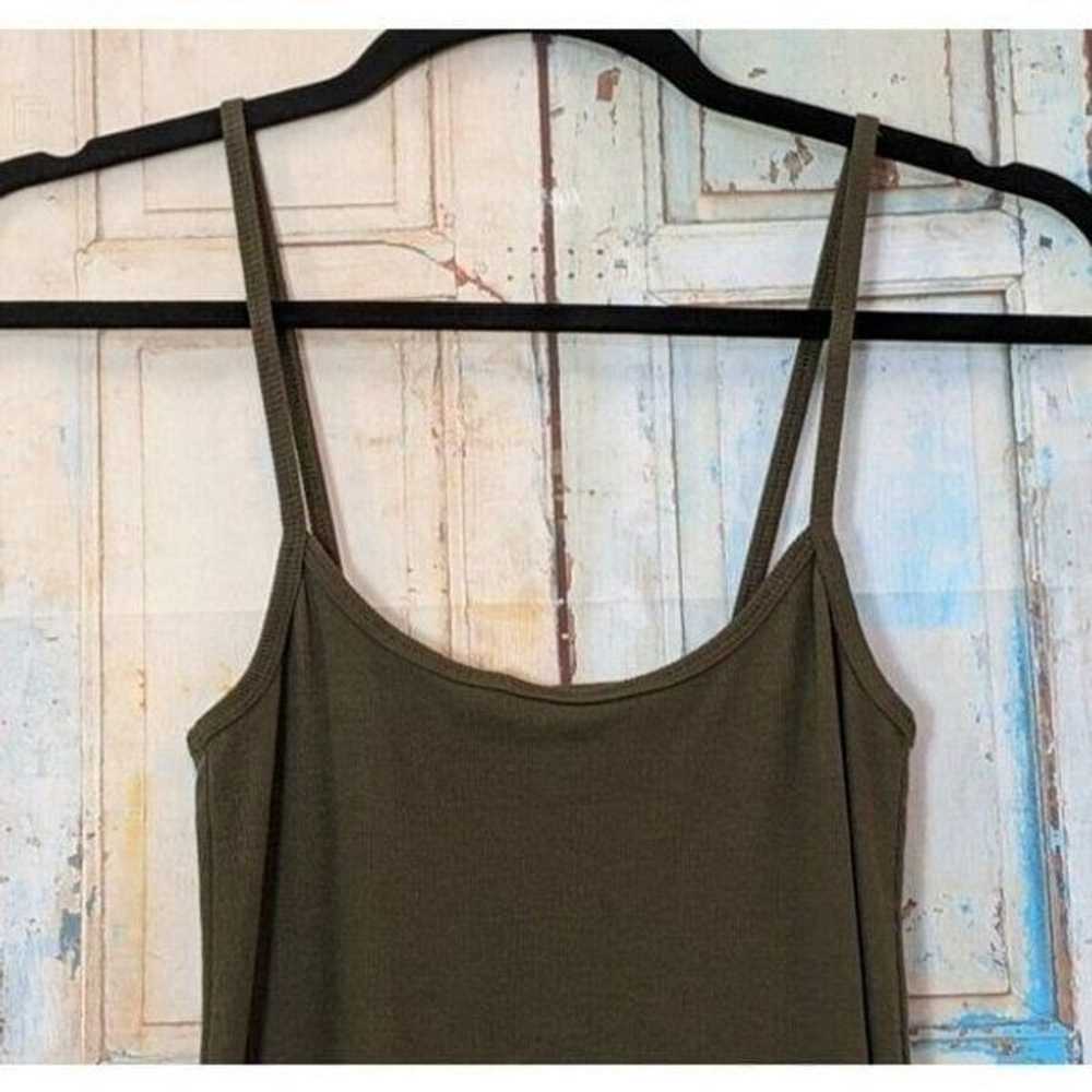 Abound Womens Size Medium Olive Scoop Neck Spaghe… - image 5