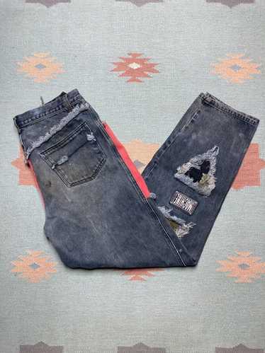 Distressed Denim × Jnco × Vintage y2k baggy jeans 