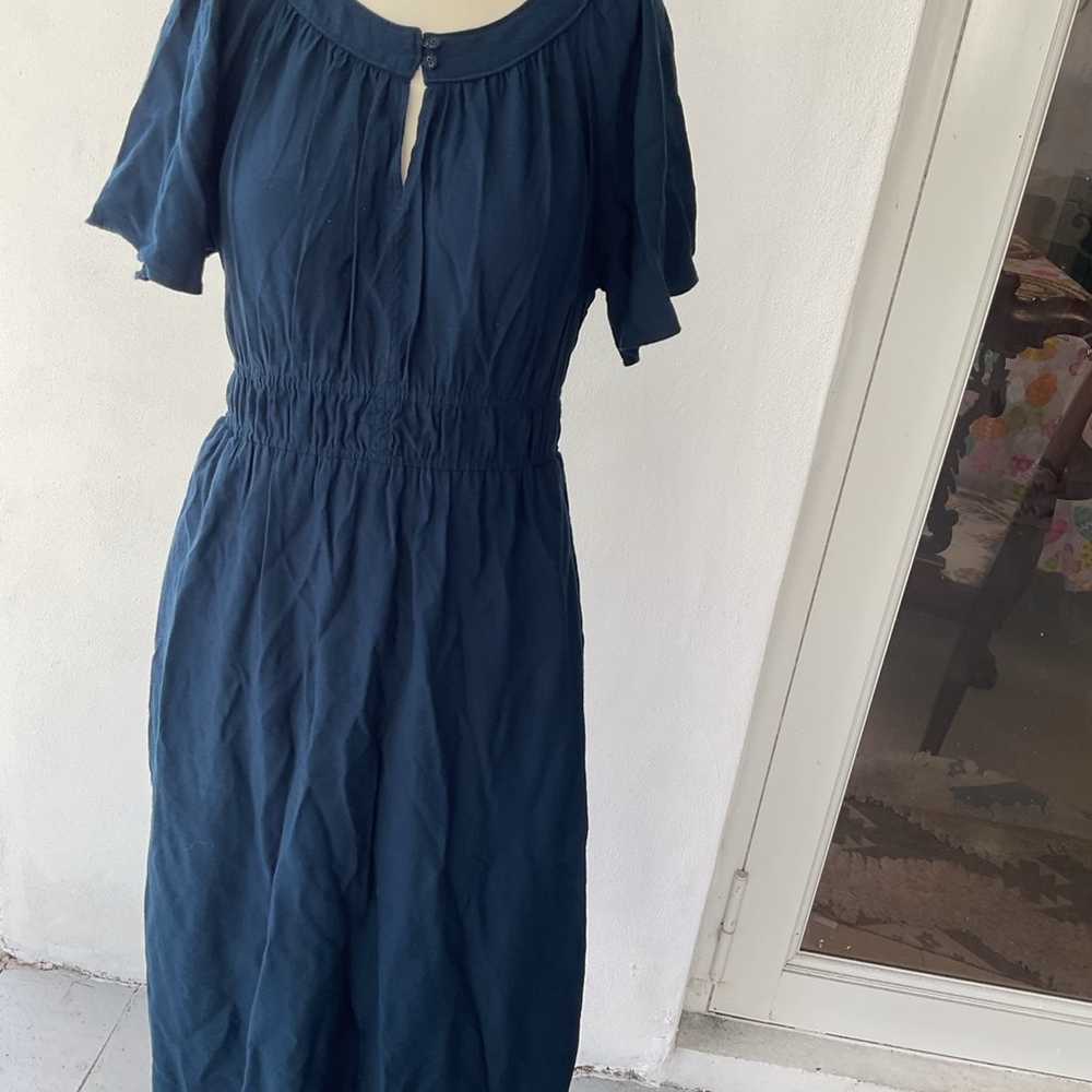 Madewell dress navy Blue size L short sleeve - image 1