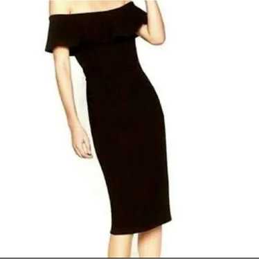 Zara black tulle corset top Size