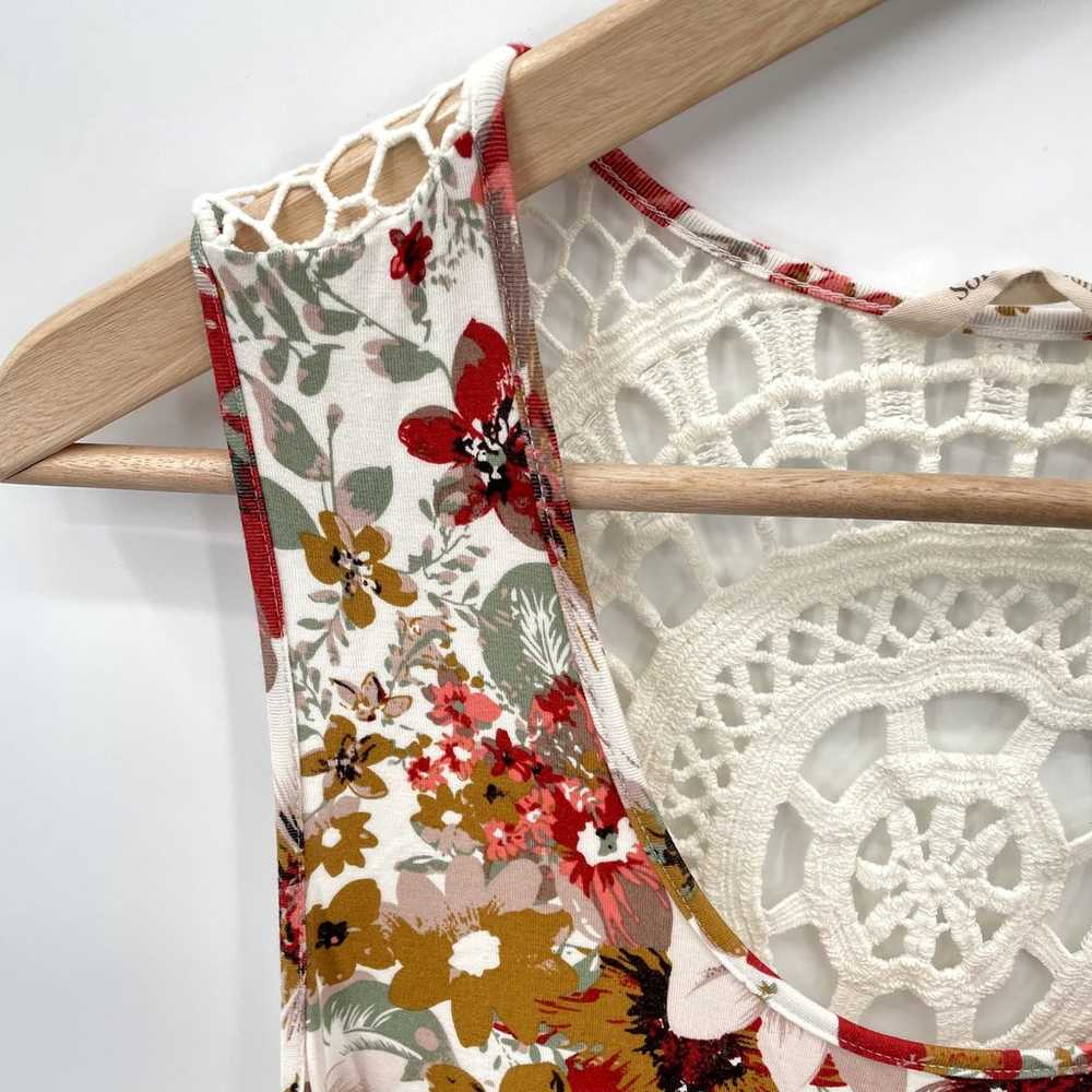 SOFT SURROUNDINGS Floral Crochet Back Sleeveless … - image 3