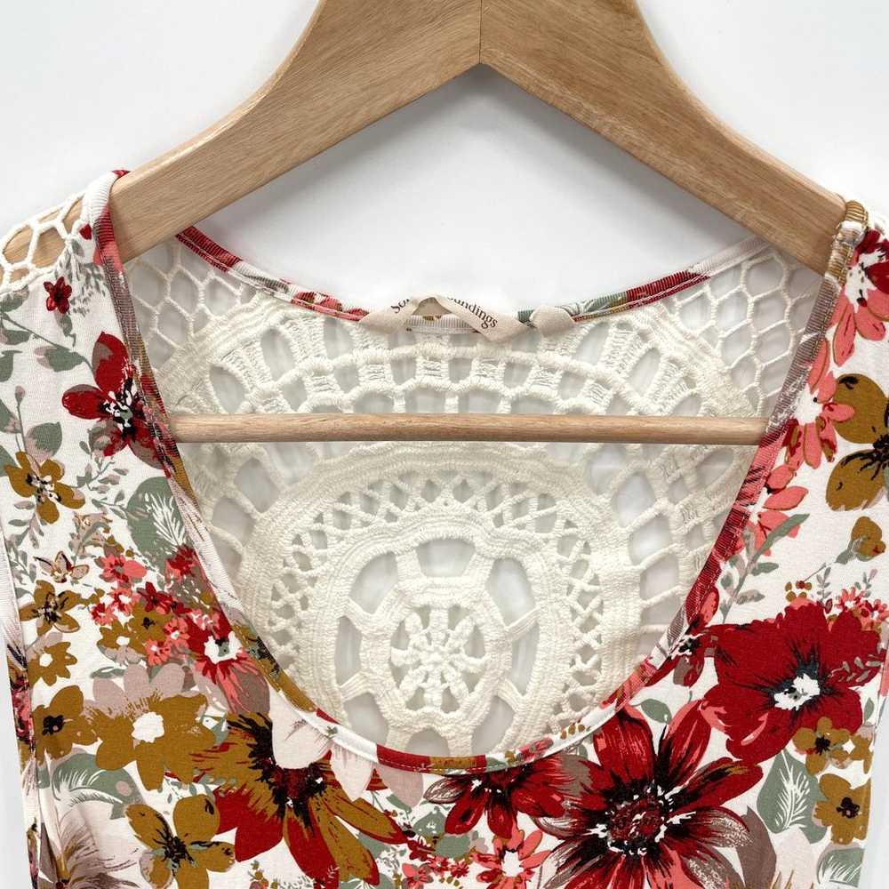 SOFT SURROUNDINGS Floral Crochet Back Sleeveless … - image 4