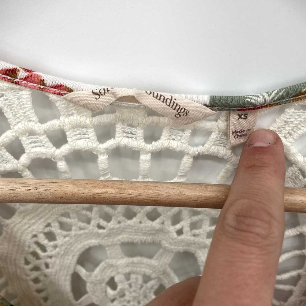 SOFT SURROUNDINGS Floral Crochet Back Sleeveless … - image 5