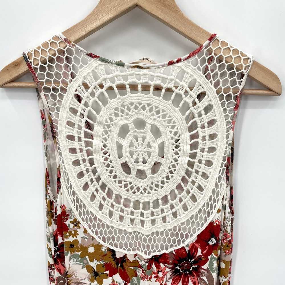 SOFT SURROUNDINGS Floral Crochet Back Sleeveless … - image 6