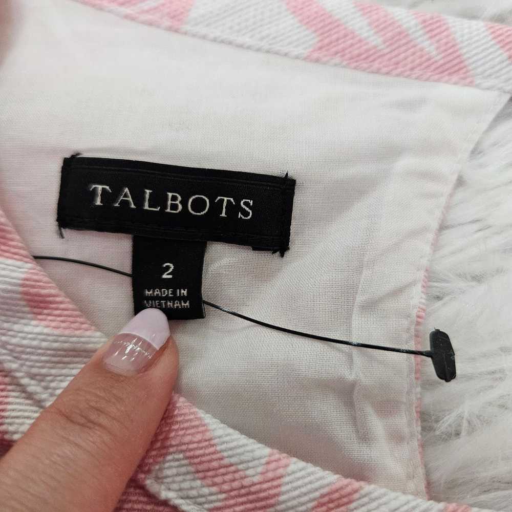 NWOT Talbots Pink Floral Sleeveless Keyhole Back … - image 8