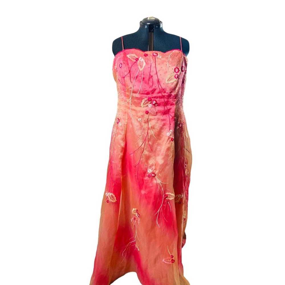 Onix Nite by Wendye Chaitin Womens Gown Dress Emb… - image 1