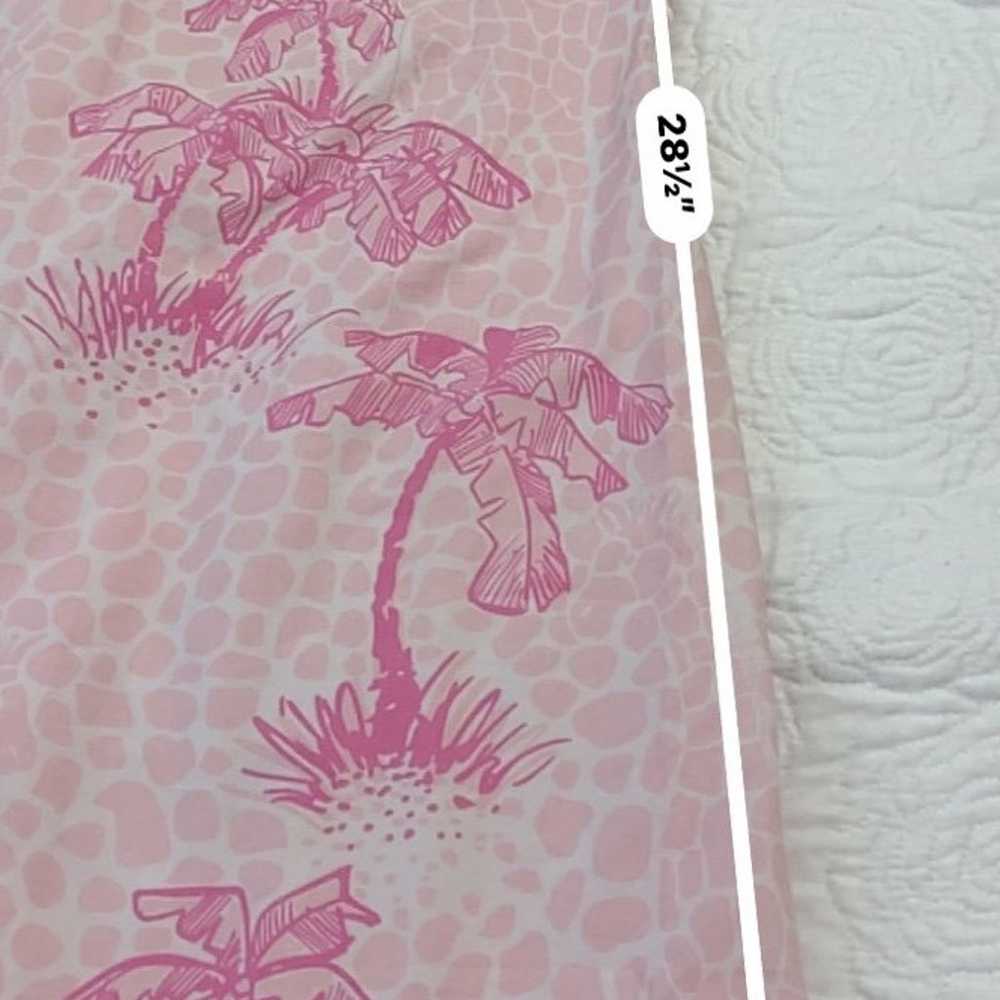 VTG White Label Lilly Pulitzer Pink Palm Tree Hal… - image 9