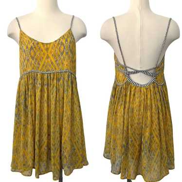 Free People Periscopes In The Sky Dress Babydoll … - image 1