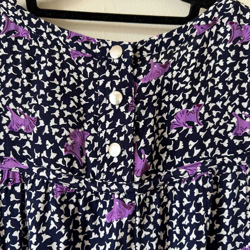 Maje Rollette Floral-Print Crepe Mini Dress 100% … - image 7