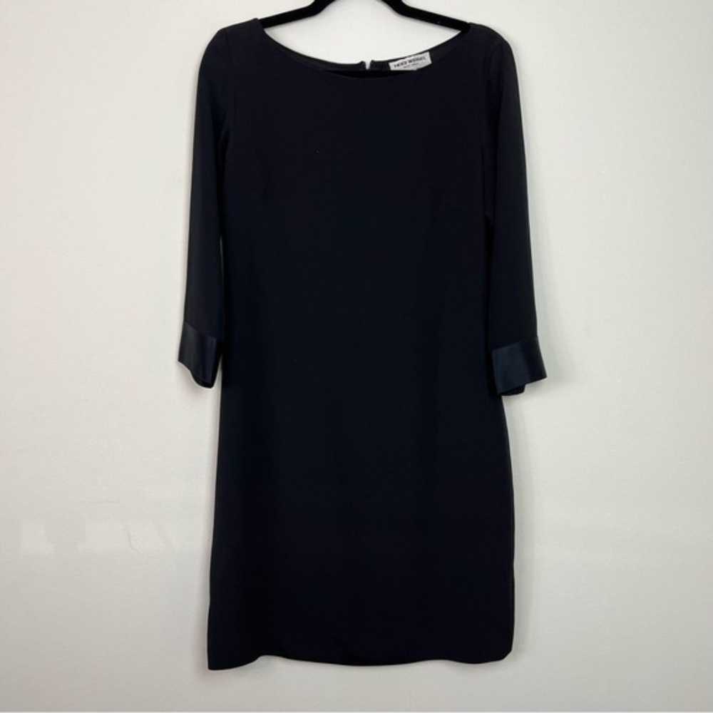 Heidi Weisel Black Shift Knee Length Dress Size 8… - image 2