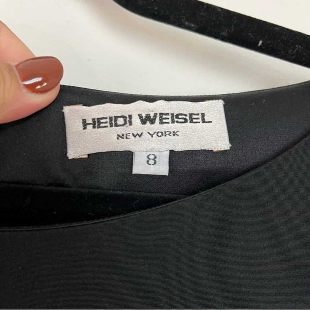 Heidi Weisel Black Shift Knee Length Dress Size 8… - image 4