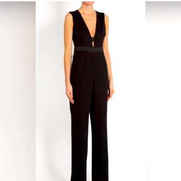DVF Black Catsuit Jumpsuit with pockets, size 12 - image 1