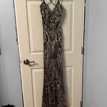 Black and gold dress - image 1