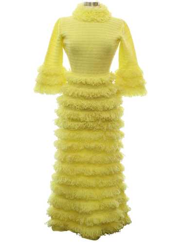 1960's Hand Crocheted Hand Crochet Dress