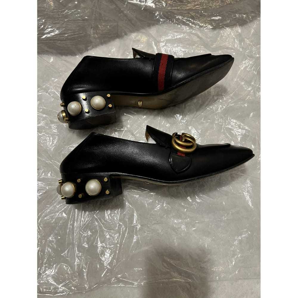 Gucci Peyton leather flats - image 8