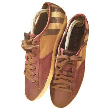 Burberry Regis leather low trainers