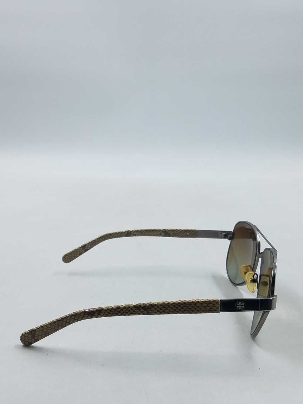 Tory Burch Silver Tinted Aviator Sunglasses - image 5