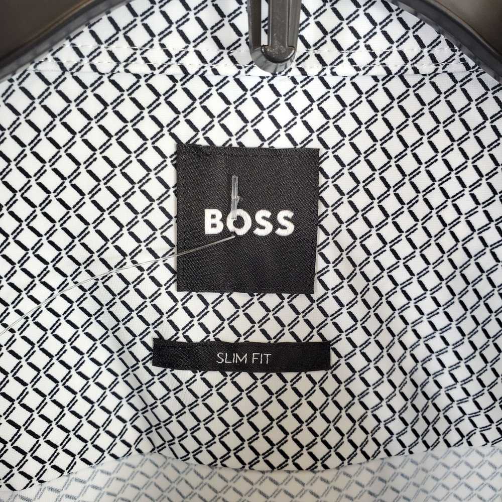 Hugo Boss Men Blue Printed Button Up Shirt XL NWT - image 3