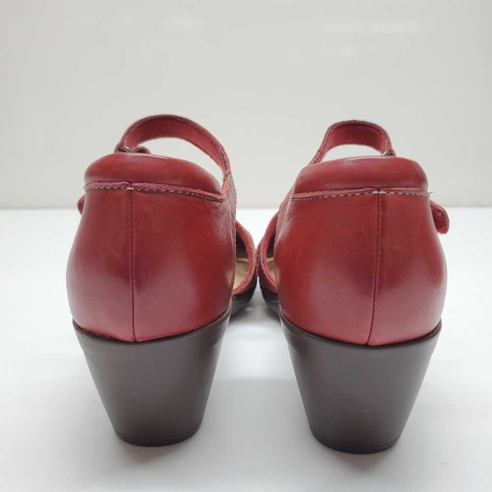 Clarks Clark Collection Emily Daisy Red Leather W… - image 4