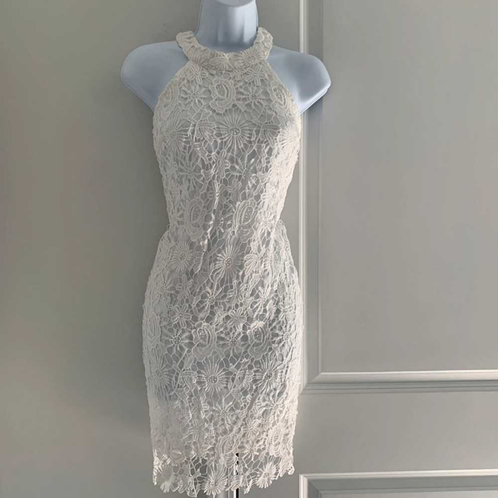 White Crochet Dress - image 3