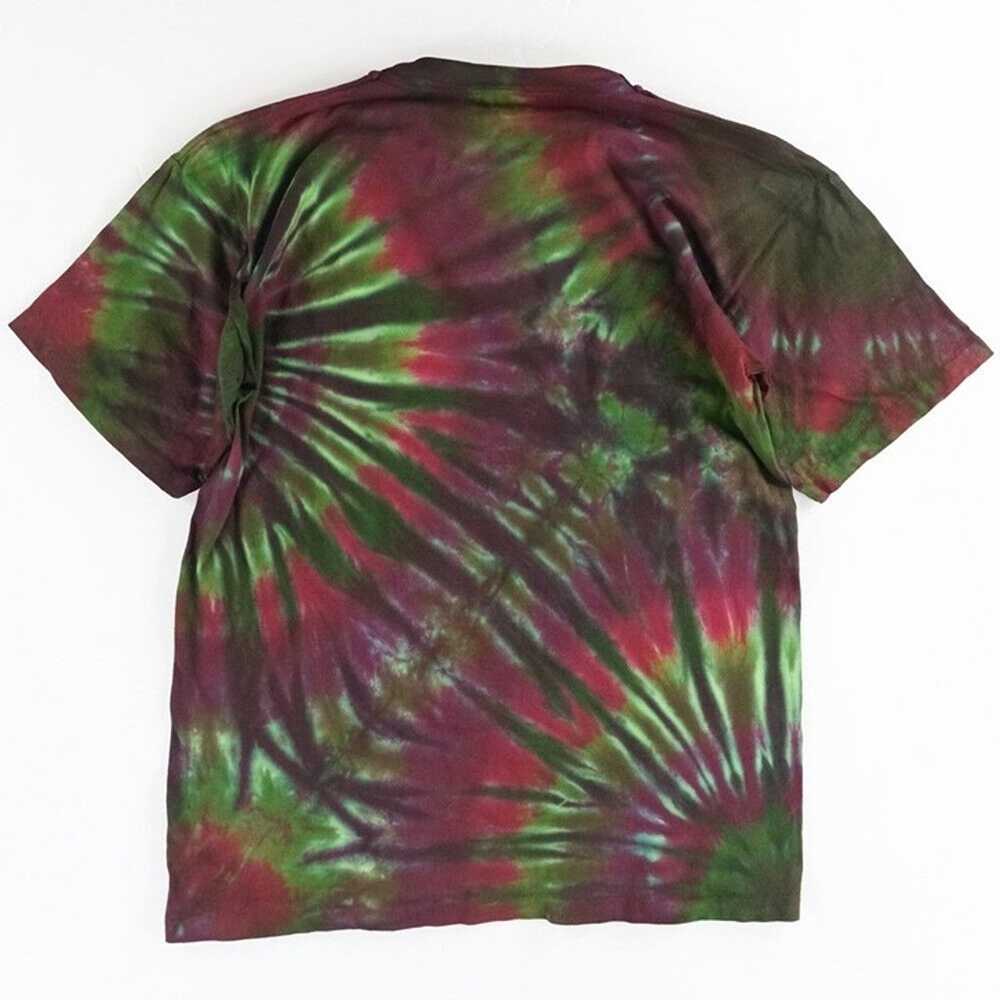 NWOT Single Stitch T-Shirt Blank Hand Tie Dyed Wh… - image 2