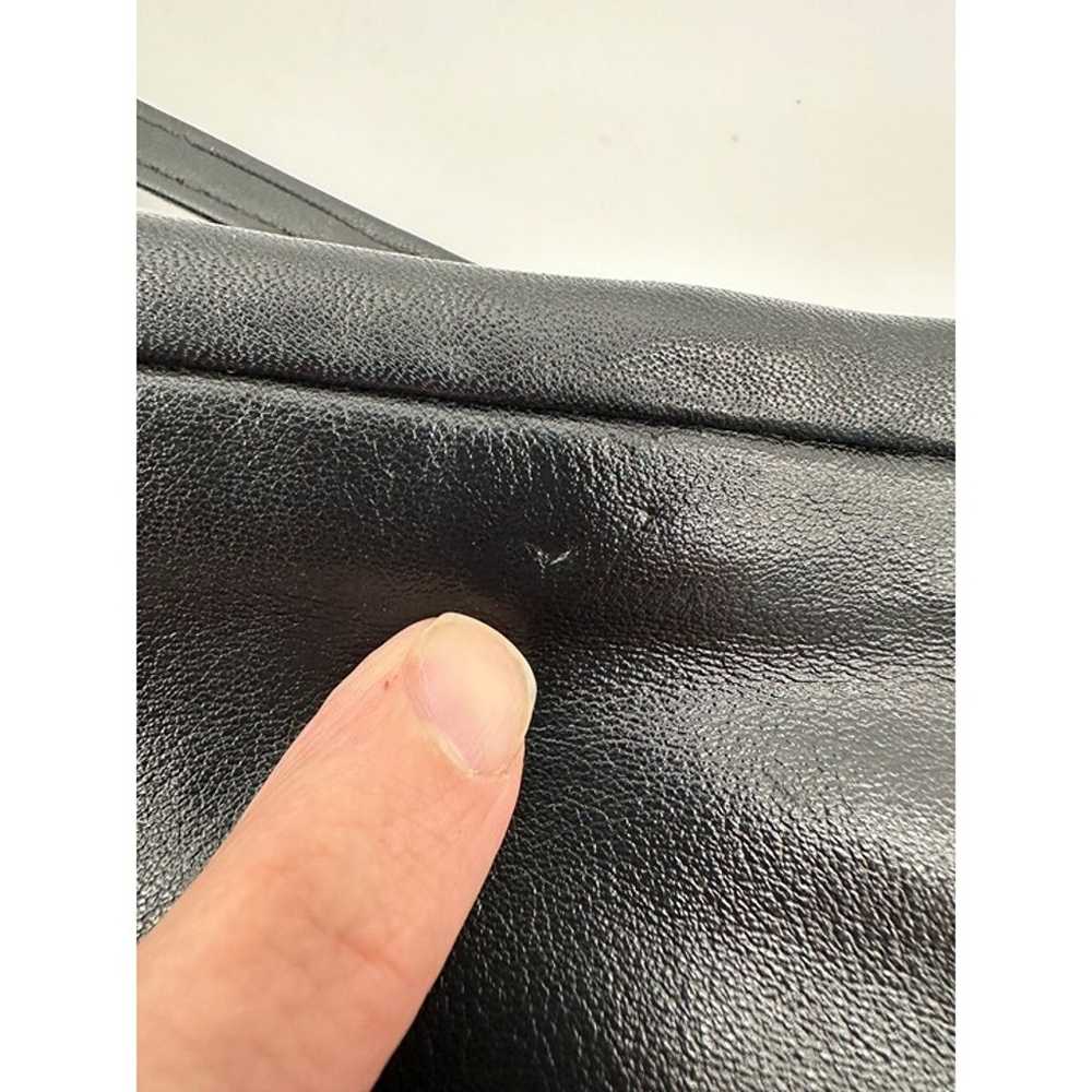 Vintage Black Leather Purse Shoulder Bag Anne Kle… - image 5