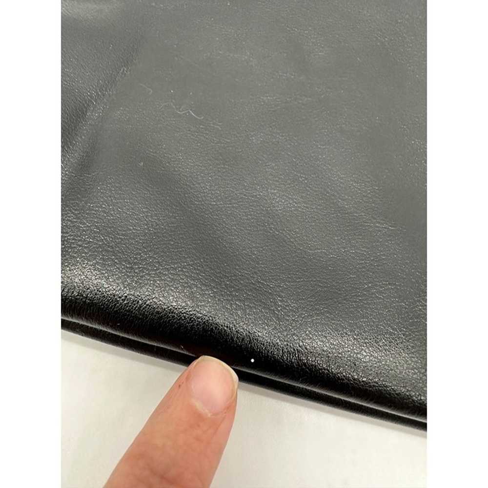 Vintage Black Leather Purse Shoulder Bag Anne Kle… - image 7
