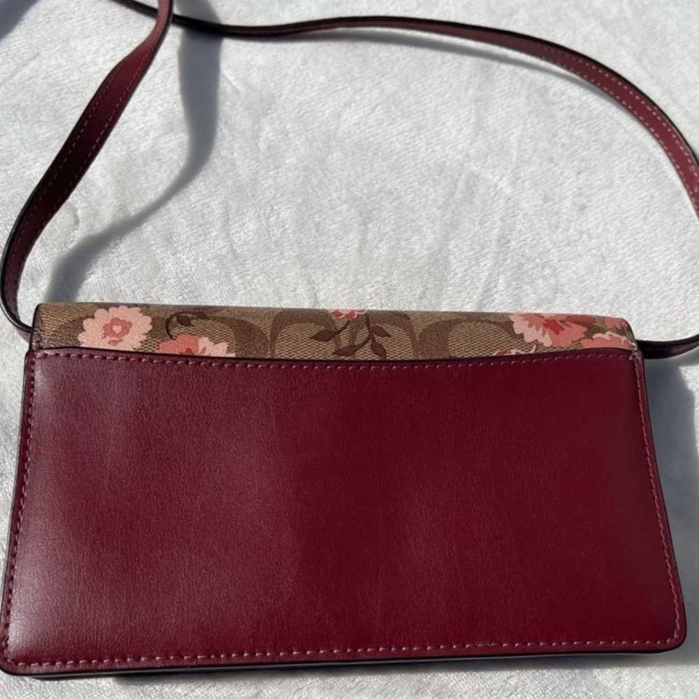 Coach Foldover Floral Print Crossbody   (FIRM ) - image 3