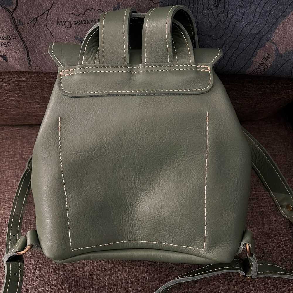 Portland Leather Goods Eucalyptus Bucket Backpack - image 2