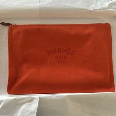 Hermes Bain Yachting Pouch W/ Box