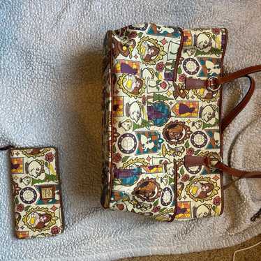 Disney Dooney & Bourke Beauty And The Beast Stain… - image 1