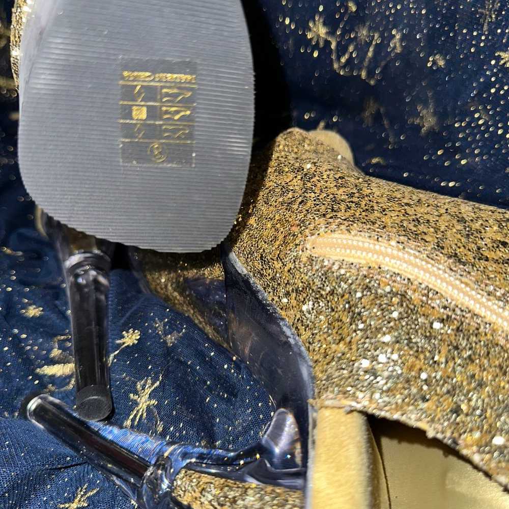 Pleaser gold sparkle heels - image 3