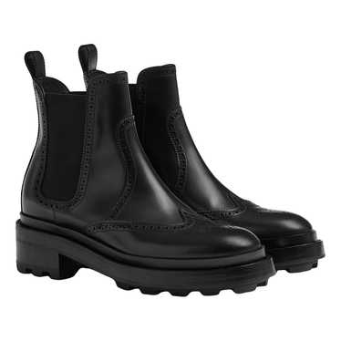 Hermès Leather biker boots