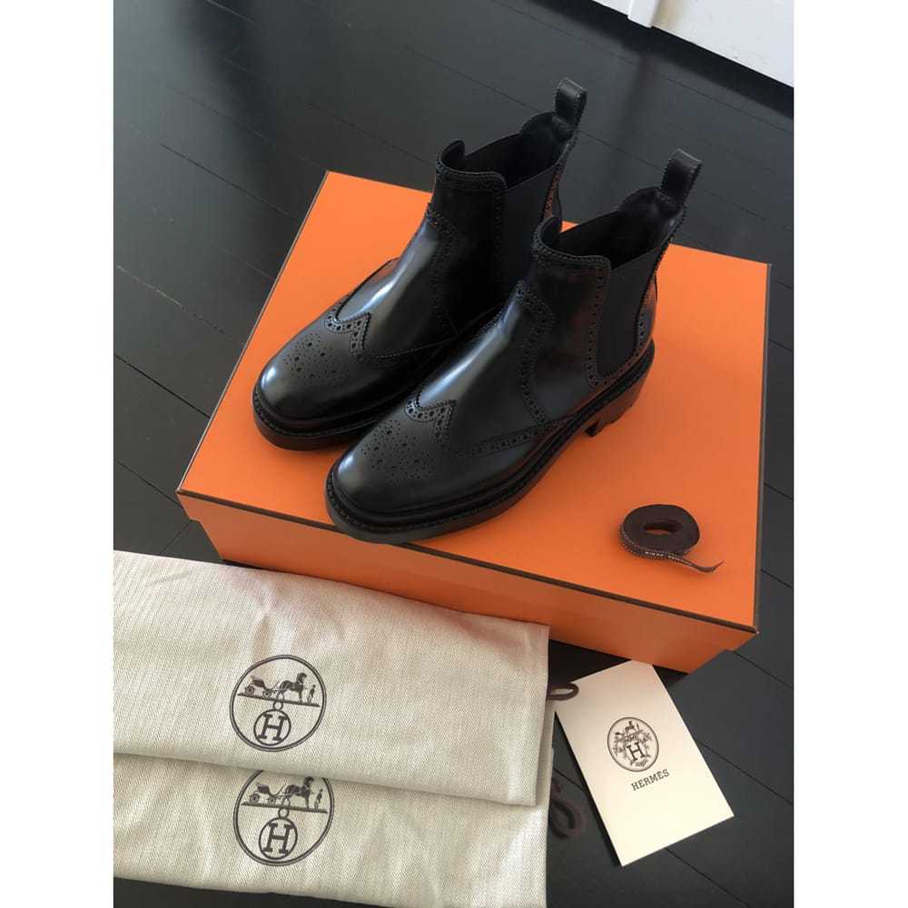 Hermès Leather biker boots - image 6