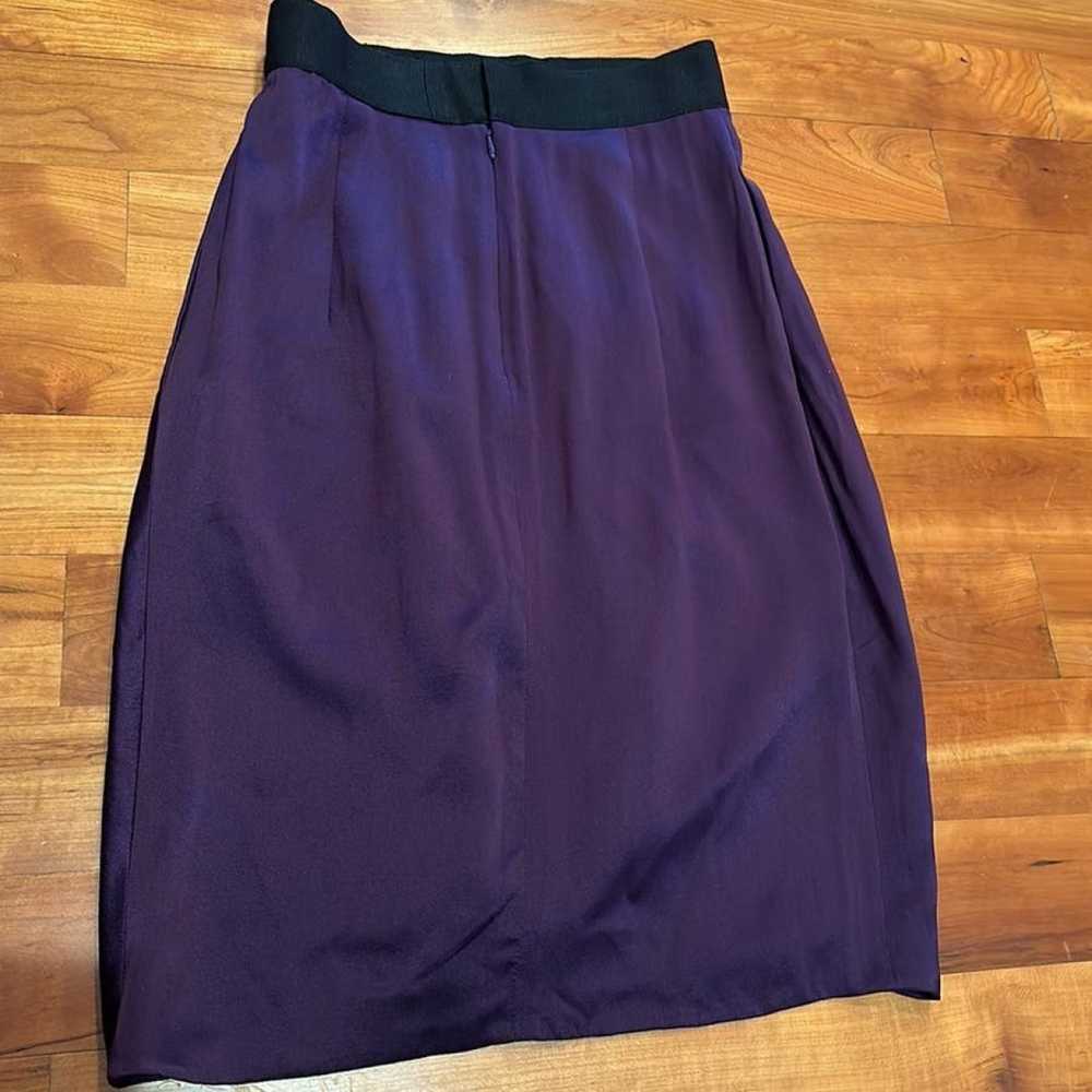 Valentino Garavani Silk mid-length skirt - image 2