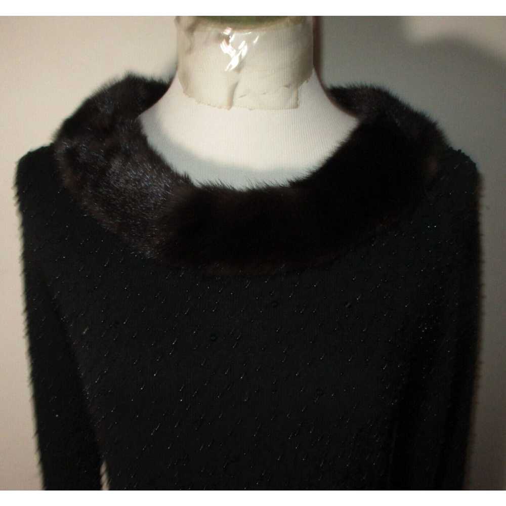 Vintage Women's CHETTA B Black Silk Cashmere & Mi… - image 2