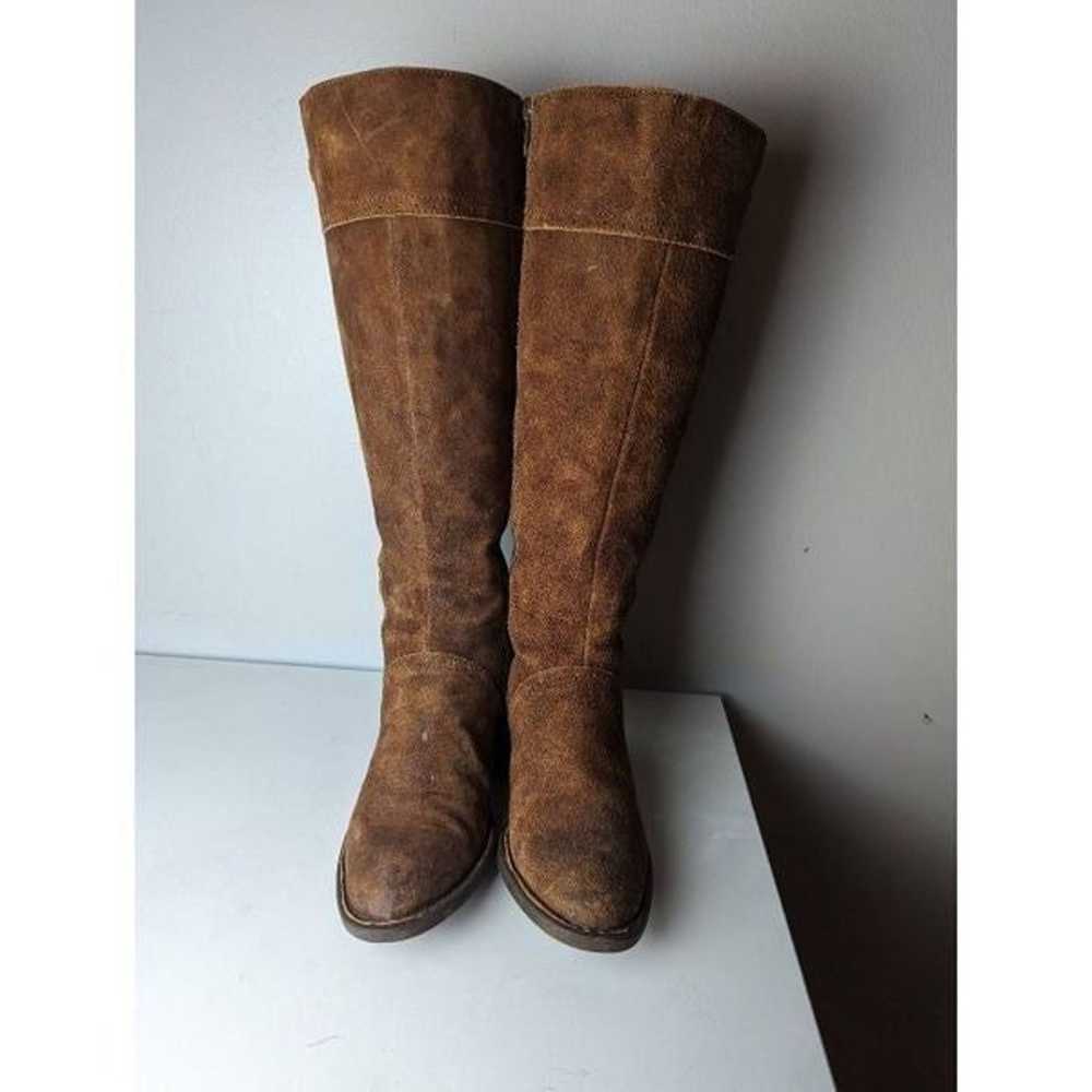 BORN Polly Brown Suede Knee High Boot Size 7.5M-WC - image 4